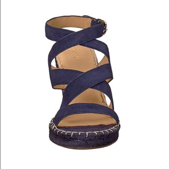 8/9.5 Joie Navy Suede Wedges - Picture 7 of 8